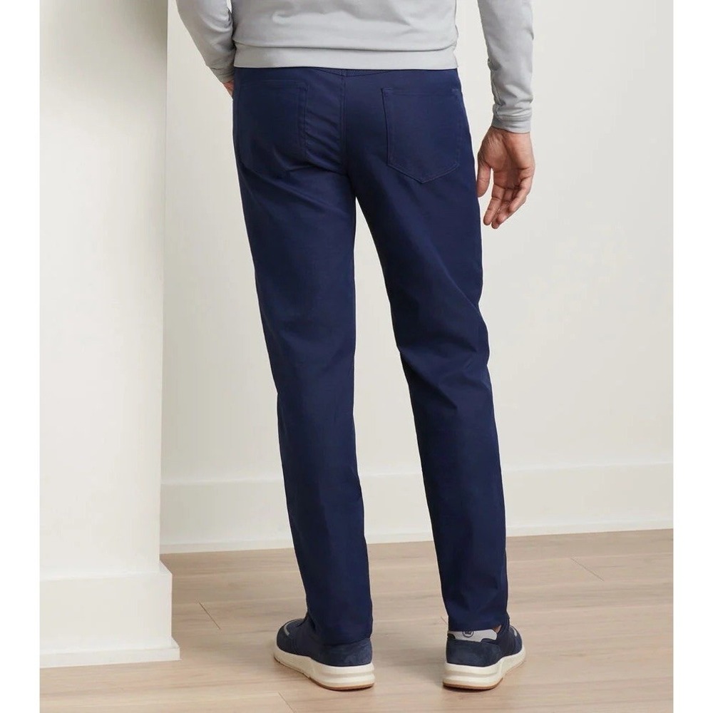 NWT Peter Millar EB66 Crown Sport Performance Five Pocket Mens 40x32 Navy Pant - Picture 2 of 5